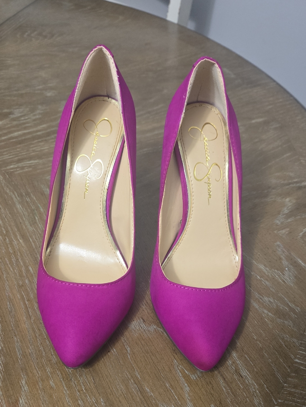 Jessica Simpson Fuchsia Pointed-Toe Pumps